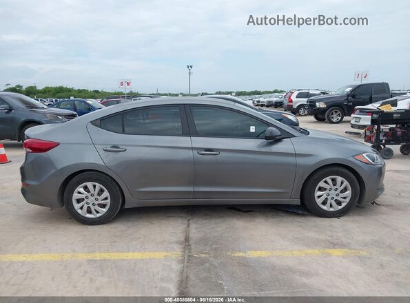 5NPD74LF2JH398482 2018 HYUNDAI ELANTRA Gray Вид задньої частини салону