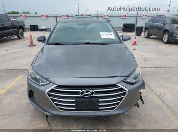 5NPD74LF2JH398482 2018 HYUNDAI ELANTRA Gray Вид щитка приладів