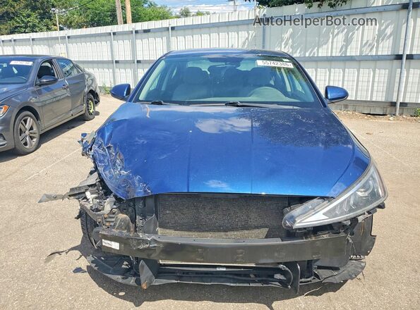 5NPD74LF2KH439792 2019 HYUNDAI ELANTRA Blue Դիմացի տեսք