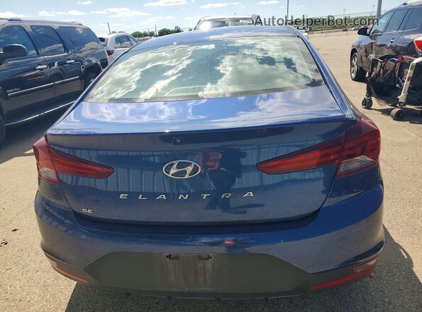 5NPD74LF2KH439792 2019 HYUNDAI ELANTRA Blue Հետևի տեսք