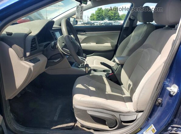 5NPD74LF2KH439792 2019 HYUNDAI ELANTRA Blue Սալոնի դիմացի տեսք