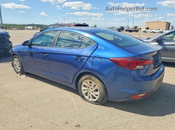 5NPD74LF2KH439792 2019 HYUNDAI ELANTRA Blue Հետևի ձախ