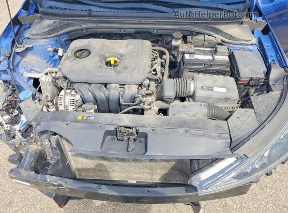 5NPD74LF2KH439792 2019 HYUNDAI ELANTRA Blue Սալոնի հետևի տեսք