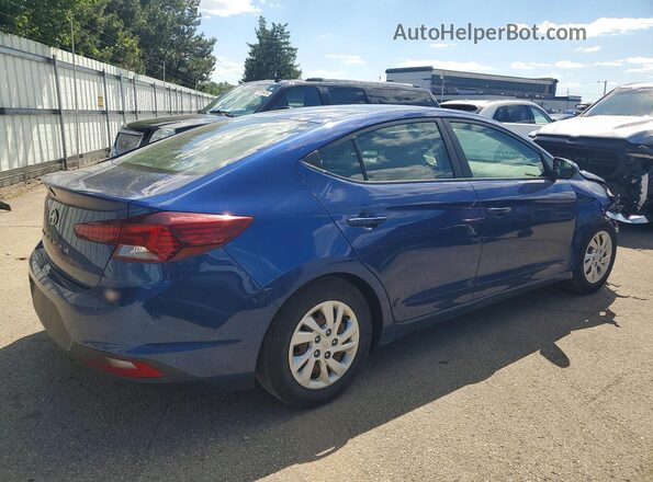 5NPD74LF2KH439792 2019 HYUNDAI ELANTRA Blue Հետևի աջ