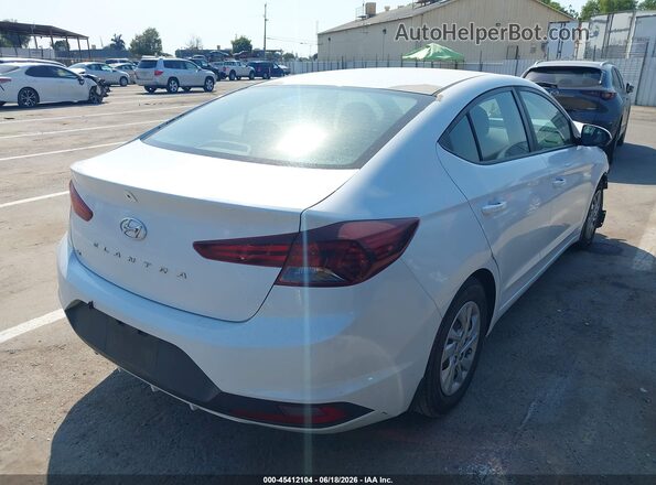 5NPD74LF2KH473084 2019 HYUNDAI ELANTRA White Задня права чверть