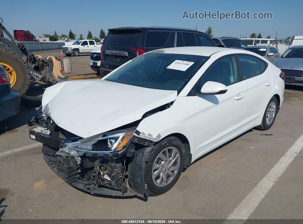 5NPD74LF2KH473084 2019 HYUNDAI ELANTRA White Передня ліва чверть