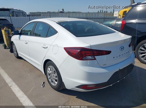 5NPD74LF2KH473084 2019 HYUNDAI ELANTRA White Задня ліва чверть