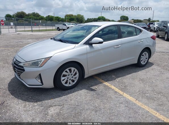 5NPD74LF2KH486689 2019 HYUNDAI ELANTRA Silver Przód lewy
