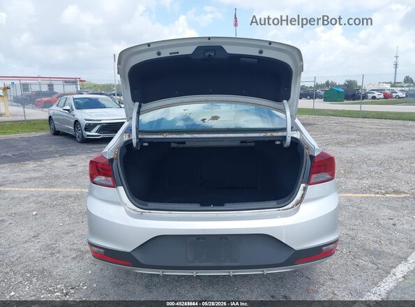 5NPD74LF2KH486689 2019 HYUNDAI ELANTRA Silver Widok zestawu wskaźników
