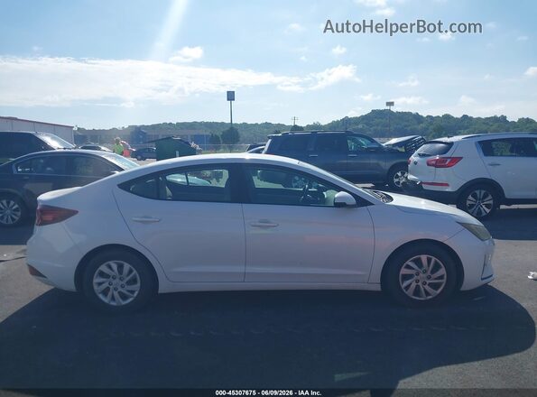 5NPD74LF2KH486790 2019 HYUNDAI ELANTRA White Rear interior view