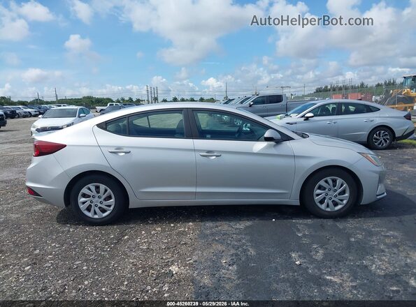 5NPD74LF2KH488135 2019 HYUNDAI ELANTRA Silver Вид задньої частини салону