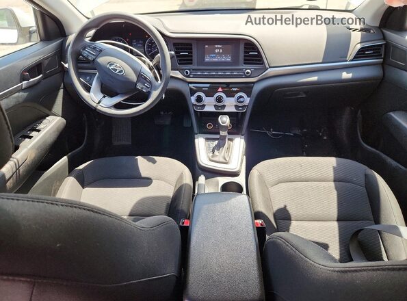 5NPD74LF2KH492315 2019 HYUNDAI ELANTRA White Vista del salpicadero