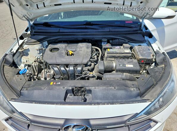 5NPD74LF2KH492315 2019 HYUNDAI ELANTRA White Vista interior trasera