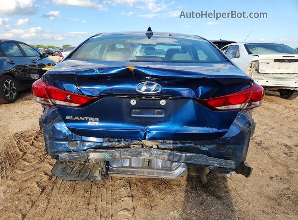 5NPD74LF3HH132902 2017 HYUNDAI ELANTRA Синий Вид сзади