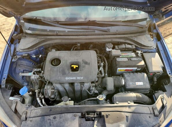 5NPD74LF3HH132902 2017 HYUNDAI ELANTRA Синий Вид задней части салона