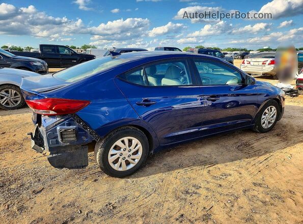 5NPD74LF3HH132902 2017 HYUNDAI ELANTRA Синий Задняя правая четверть