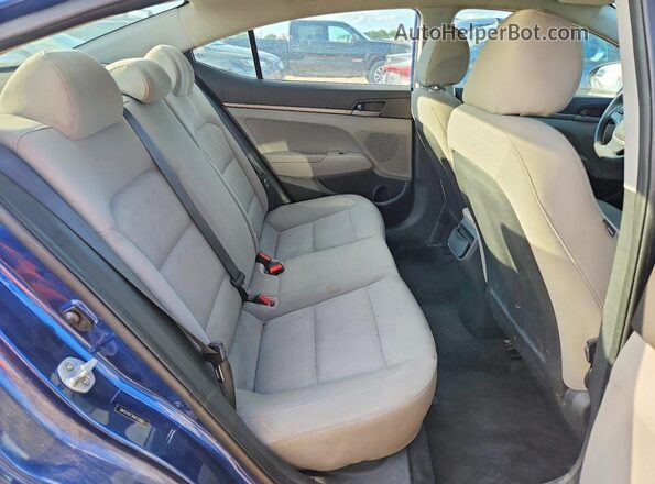 5NPD74LF3HH132902 2017 HYUNDAI ELANTRA Синий Вид задних сидений