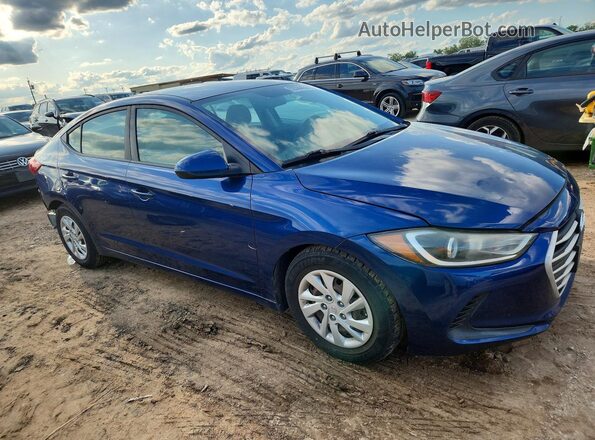 5NPD74LF3HH132902 2017 HYUNDAI ELANTRA Синий Передняя правая четверть