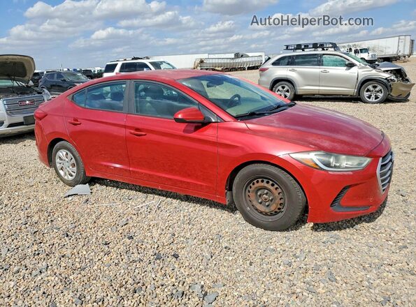5NPD74LF3HH137064 2017 HYUNDAI ELANTRA Red 