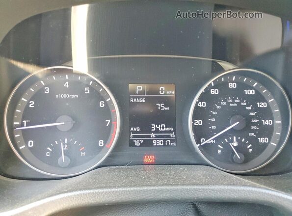 5NPD74LF3HH153457 2017 HYUNDAI ELANTRA Silver Instrument cluster view