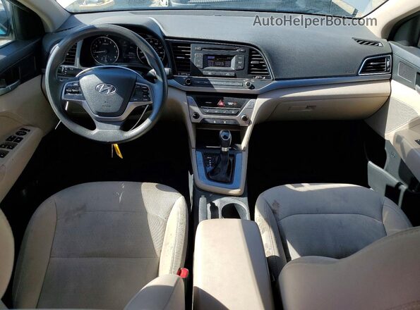 5NPD74LF3HH153457 2017 HYUNDAI ELANTRA Silver Dashboard view