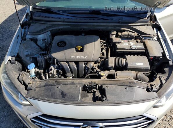 5NPD74LF3HH153457 2017 HYUNDAI ELANTRA Silver Rear interior view
