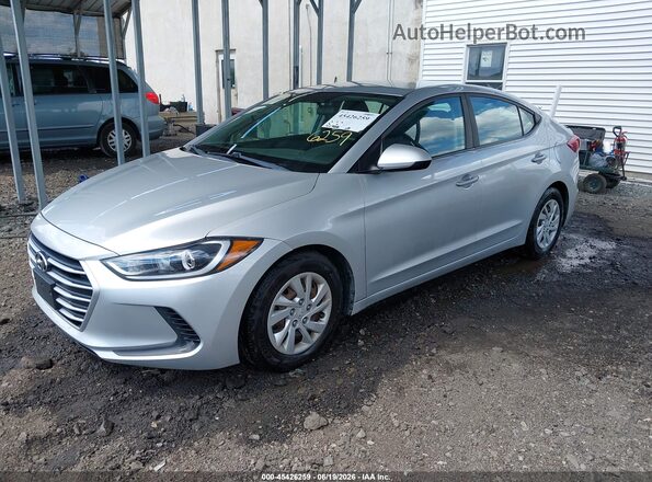 5NPD74LF3JH275788 2018 HYUNDAI ELANTRA Silver Առջևի ձախ երեք քառորդ տեսարան