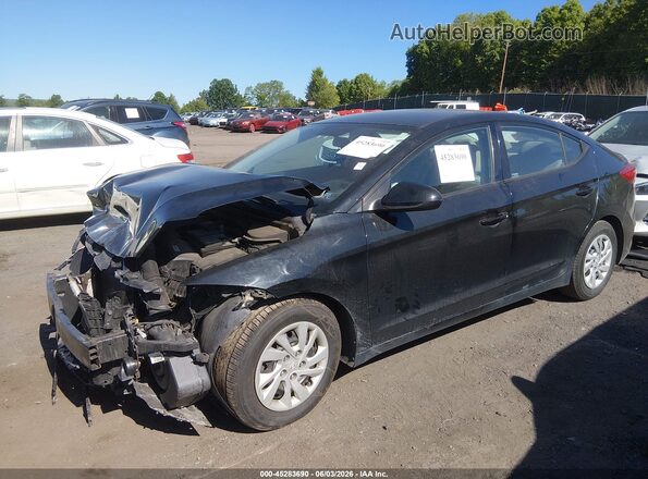 5NPD74LF3JH296494 2018 HYUNDAI ELANTRA Black Front left