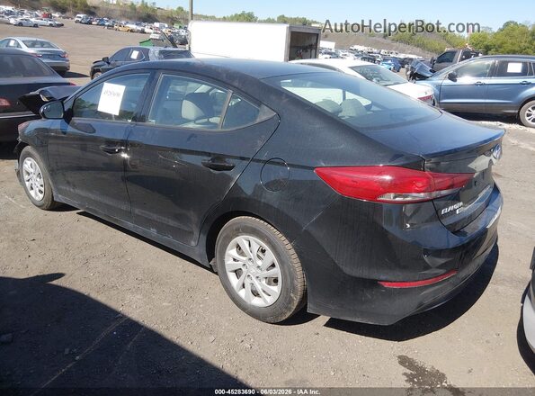 5NPD74LF3JH296494 2018 HYUNDAI ELANTRA Black Rear left