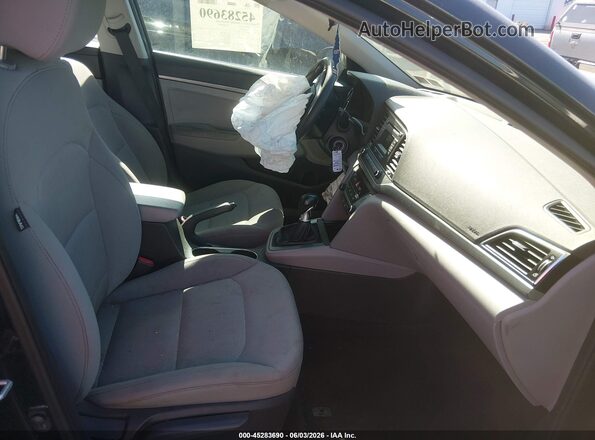 5NPD74LF3JH296494 2018 HYUNDAI ELANTRA Black Front interior view