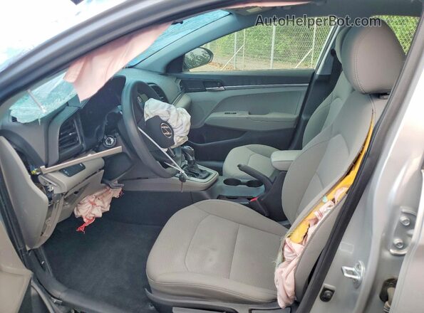 5NPD74LF3KH439428 2019 HYUNDAI ELANTRA Silver წინა სალონის ხედი