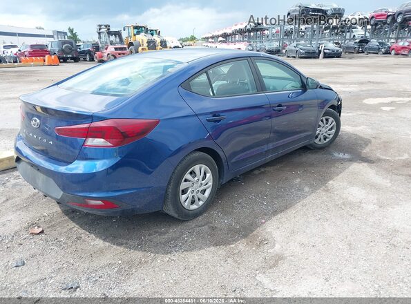 5NPD74LF3KH456746 2019 HYUNDAI ELANTRA Blue Trasero derecho