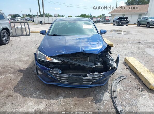 5NPD74LF3KH456746 2019 HYUNDAI ELANTRA Blue Vista del cuadro de instrumentos
