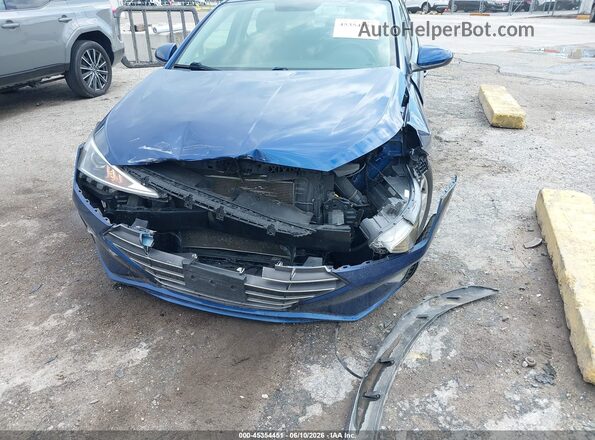 5NPD74LF3KH456746 2019 HYUNDAI ELANTRA Blue Vista frontal