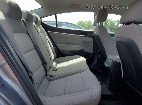 5NPD74LF3KH459467 2019 HYUNDAI ELANTRA Gray Vista de los asientos traseros