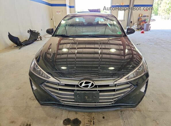 5NPD74LF3KH480349 2019 HYUNDAI ELANTRA Black Widok z przodu