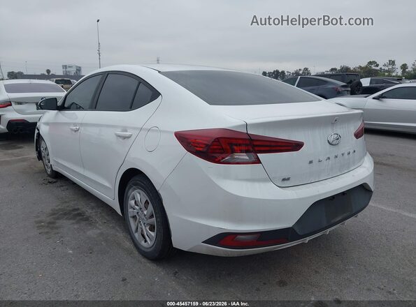 5NPD74LF3KH493733 2019 HYUNDAI ELANTRA White Задня ліва чверть