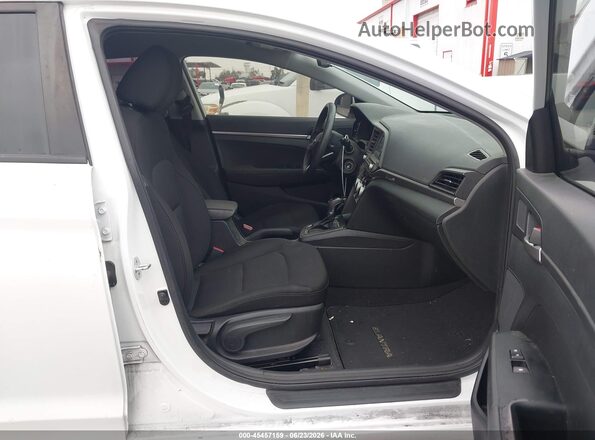 5NPD74LF3KH493733 2019 HYUNDAI ELANTRA White Вид салону спереду