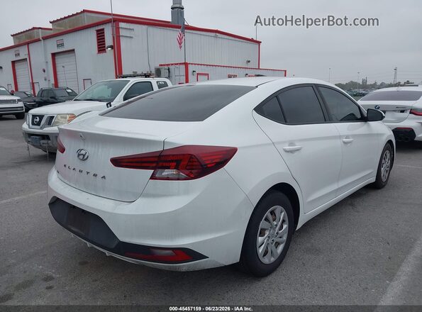 5NPD74LF3KH493733 2019 HYUNDAI ELANTRA White Задня права чверть