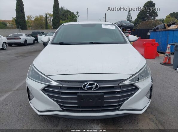 5NPD74LF3KH493733 2019 HYUNDAI ELANTRA White Вид щитка приладів