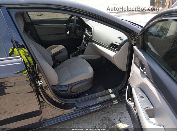 5NPD74LF3LH529731 2020 HYUNDAI ELANTRA Black Widok wnętrza z przodu