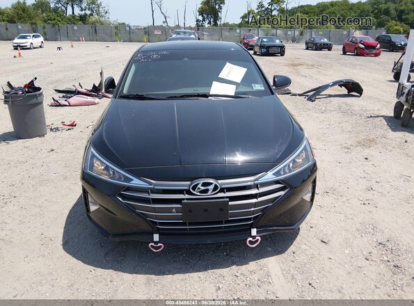 5NPD74LF3LH529731 2020 HYUNDAI ELANTRA Black Widok wnętrza z tyłu