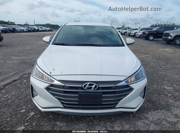 5NPD74LF3LH601429 2020 HYUNDAI ELANTRA White Vista del cuadro de instrumentos