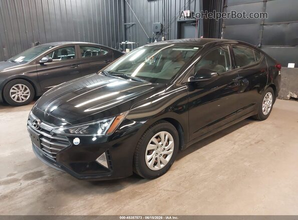 5NPD74LF3LH606968 2020 HYUNDAI ELANTRA Black წინა მარცხენა ხედი სამი მეოთხედიდან
