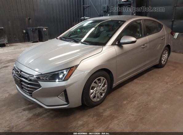 5NPD74LF3LH613287 2020 HYUNDAI ELANTRA Silver წინა მარცხენა ხედი სამი მეოთხედიდან