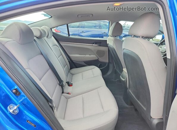 5NPD74LF4JH390612 2018 HYUNDAI ELANTRA Blue Rear seats view