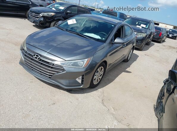 5NPD74LF4KH455329 2019 HYUNDAI ELANTRA Gray Front left