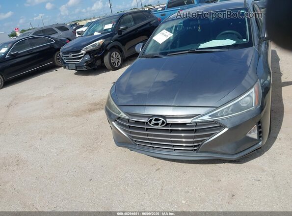 5NPD74LF4KH455329 2019 HYUNDAI ELANTRA Gray Instrument cluster view