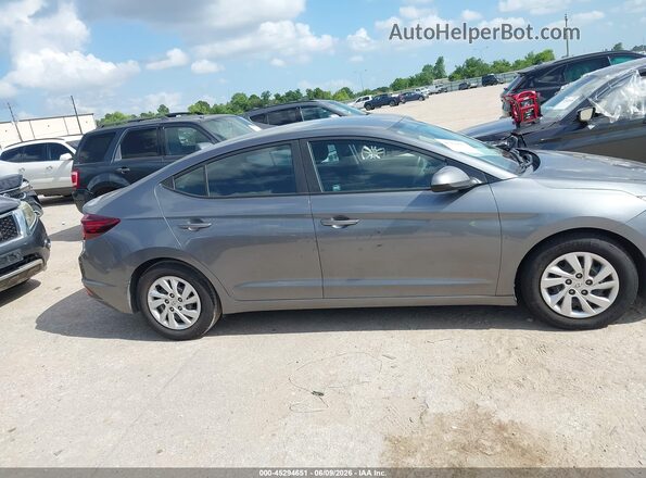5NPD74LF4KH455329 2019 HYUNDAI ELANTRA Gray Rear interior view