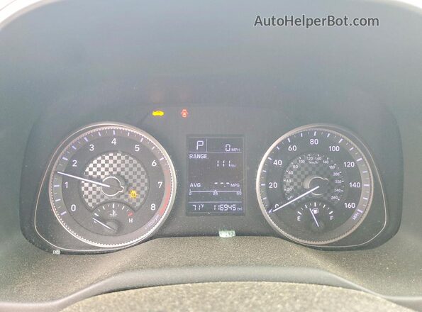 5NPD74LF4KH467822 2019 HYUNDAI ELANTRA Silver Սարքավորումների վահանակի տեսք